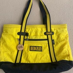 Hedgren Yellow & Black Tote Bag